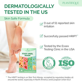 Close-up of PLANTIFIQUE Foot Peeling Mask texture