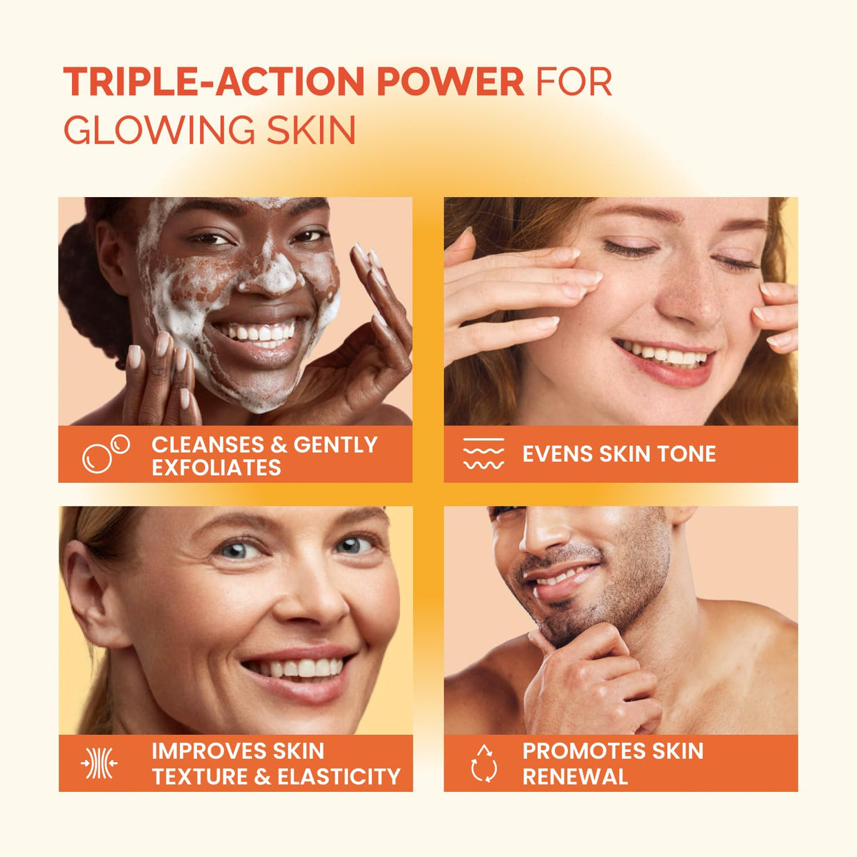 Close-up of PLANTIFIQUE Kojic Acid & Turmeric Soap with fruit extracts