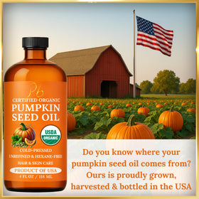 Close-up of Pomberries Pumpkin Seed Oil texture