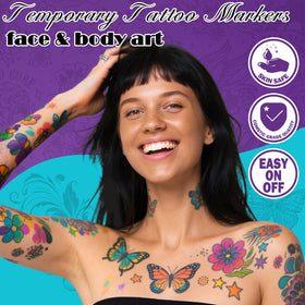 Close-up of Ponhey tattoo markers showing dual-tip design