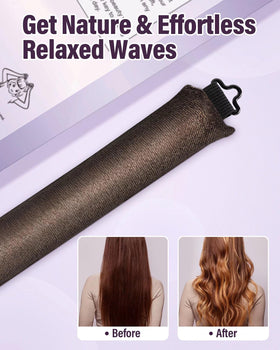Close-up of posicurly Heatless Hair Curlers in plush satin