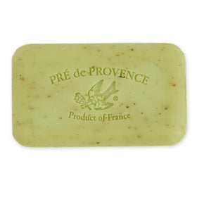Close-up of Pre de Provence Lime Zest soap texture