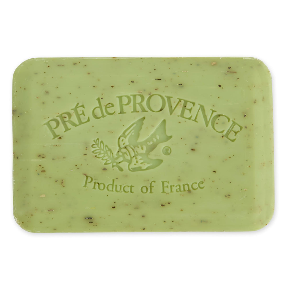 Close-up of Pre de Provence Lime Zest Soap texture
