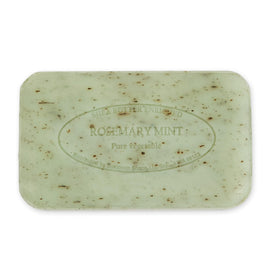 Close-up of Pre de Provence Rosemary Mint Soap Bar texture