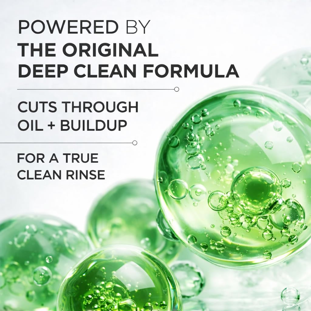 Close-up of Prell Original Green Shampoo texture