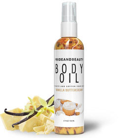Close-up of PRIDE AND BEAUTY After Shower Oil texture