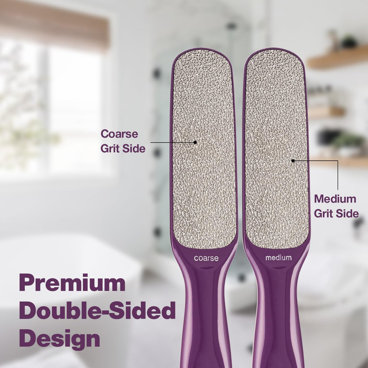 Close-up of Probelle foot file showing nickel surface