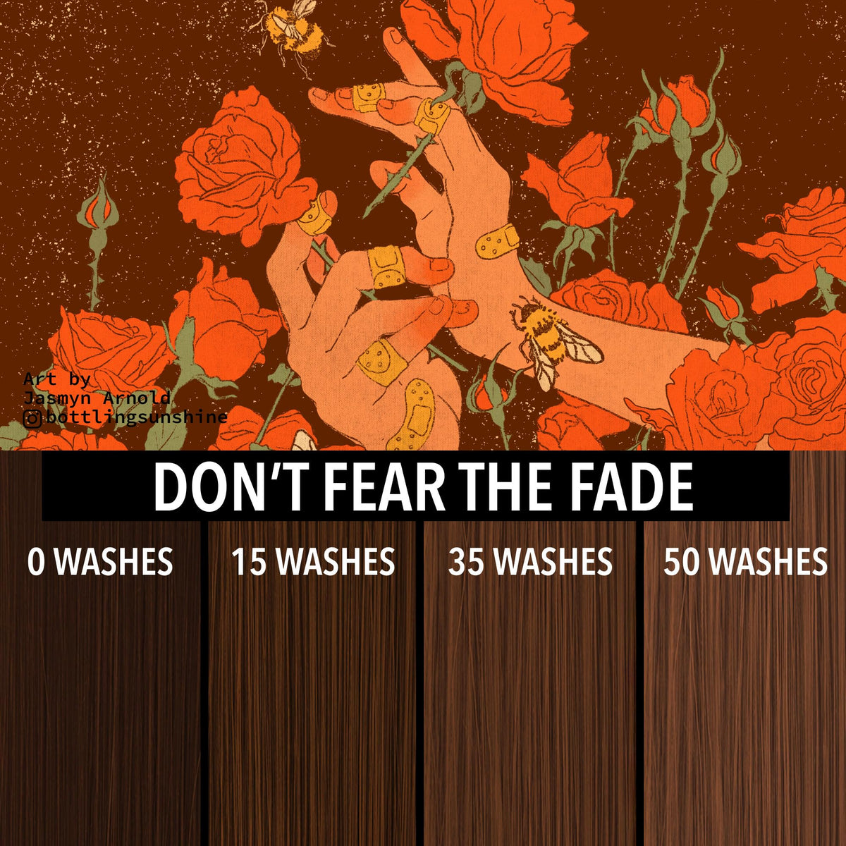 Close-up of Pulp Riot Careless Warm Brown hair color swatch