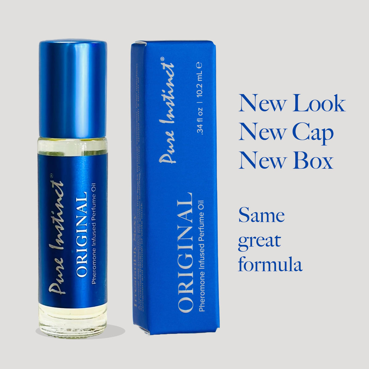 Close-up of Pure Instinct Roll-On Pheromone Perfume bottle