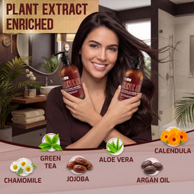 Close-up of PURE NATURE LUX SPA shampoo texture