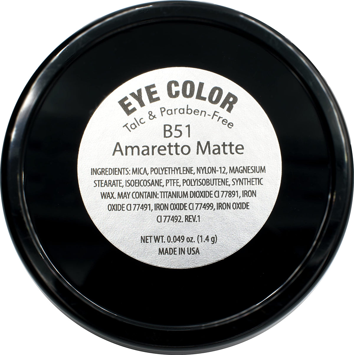 Close-up of Pure Ziva Amaretto Eyeshadow pan