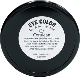 Close-up of Pure Ziva Cerulean Cobalt Eyeshadow pan