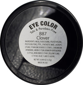 Close-up of Pure Ziva Clover Eyeshadow with gold flecks