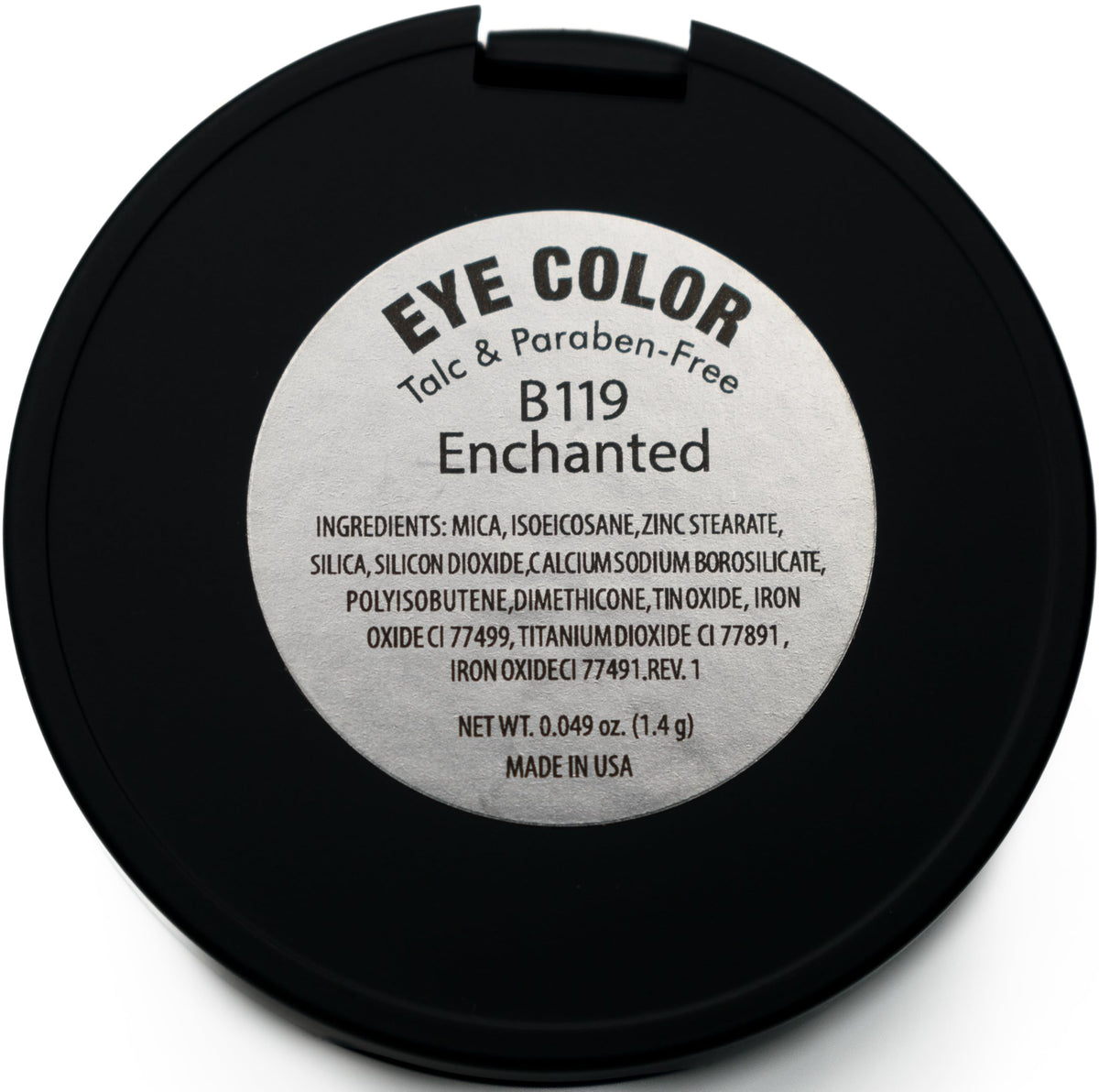 Close-up of Pure Ziva Enchanted Dark Gold Metallic Eyeshadow pan