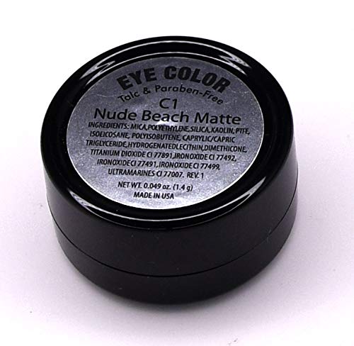 Close-up of Pure Ziva Nude Beach Sandy Matte Eyeshadow pan