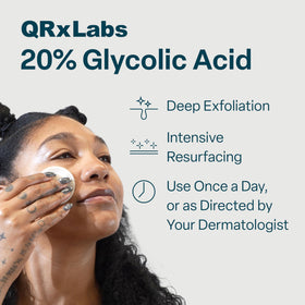 Close-up of QRxLabs Glycolic Acid Pad showing texture