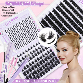 Close-up of QUAFFLY spiky lashes in the kit