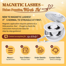 Close-up of QUEWEL magnetic applicator for eyelashes