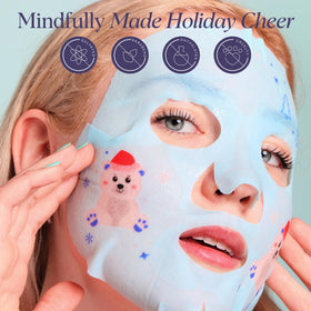 Close-up of Radiate Unicorn mask packaging