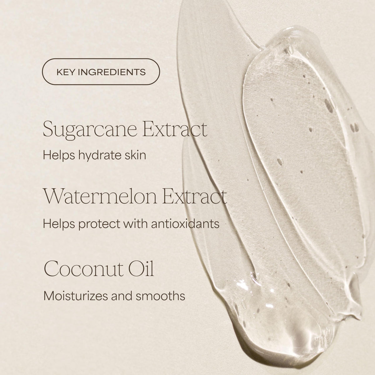 Close-up of RAW SUGAR Watermelon Mint Refresh Body Wash texture
