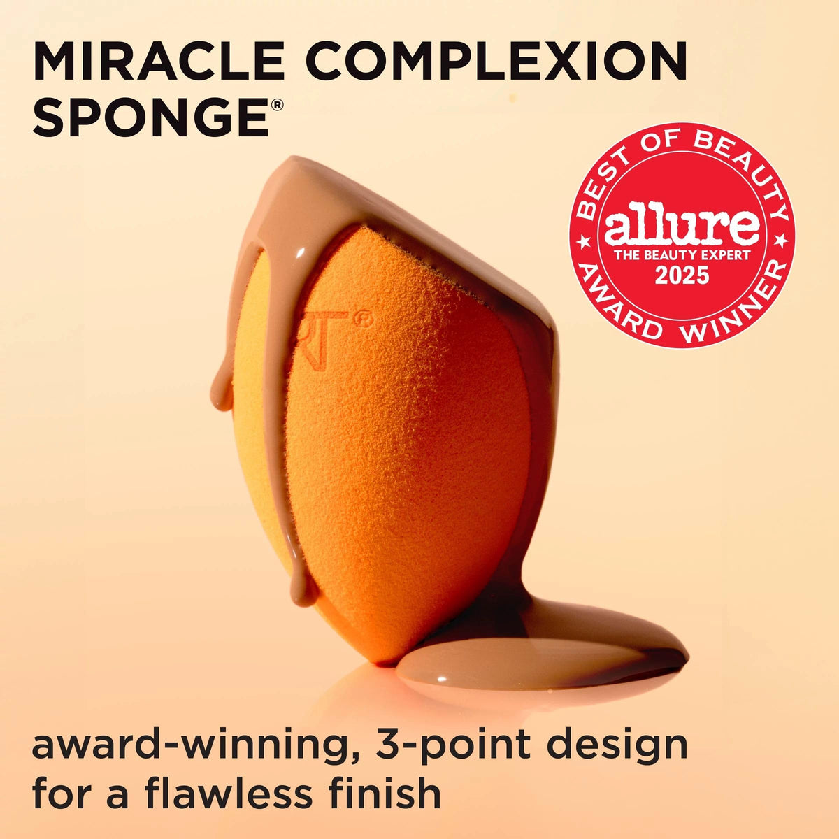 Close-up of Real Techniques Miracle Complexion Sponge showing texture