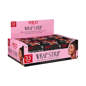 Close-up of Red by Kiss Hair Wrapping Strip showing Ultra Strong technology