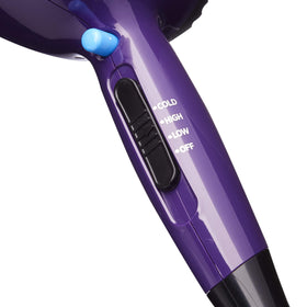 Close-up of Red by Kiss Titanium Detangler Hair Dryer controls