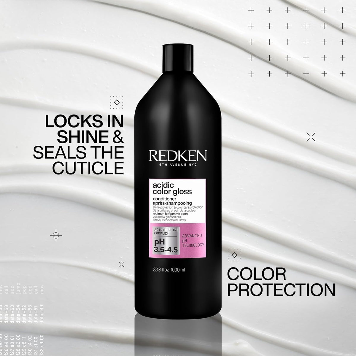 Close-up of Redken Acidic Color Gloss Conditioner pump
