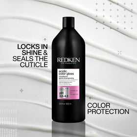 Close-up of Redken Acidic Color Gloss Conditioner pump
