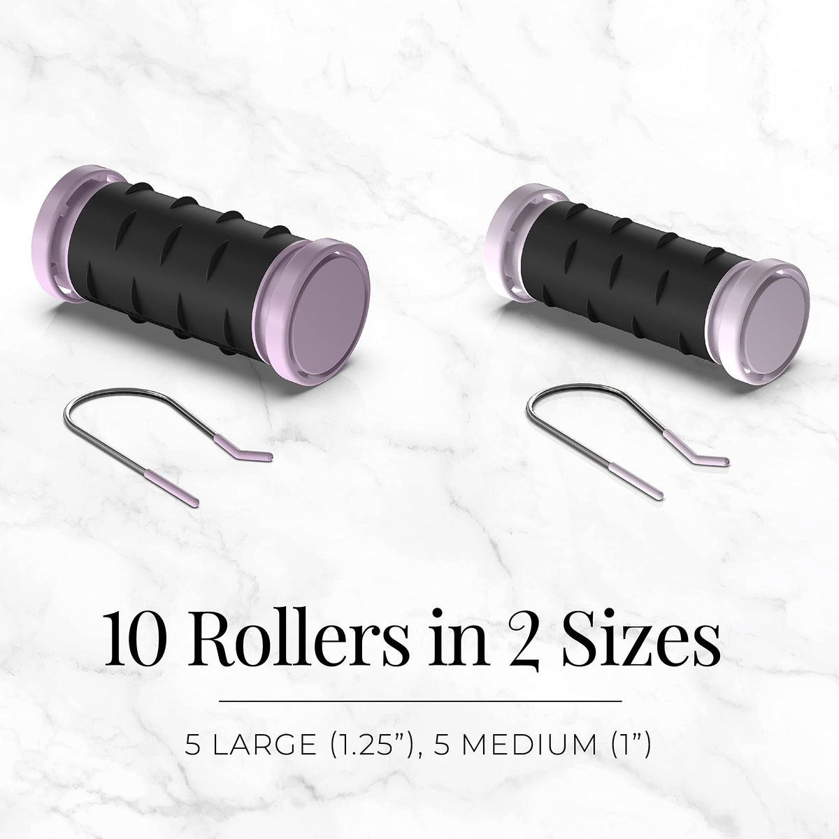 Close-up of Remington Compact Ceramic Hot Rollers large 1.25-inch roller