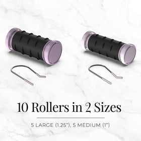 Close-up of Remington Compact Ceramic Hot Rollers large 1.25-inch roller