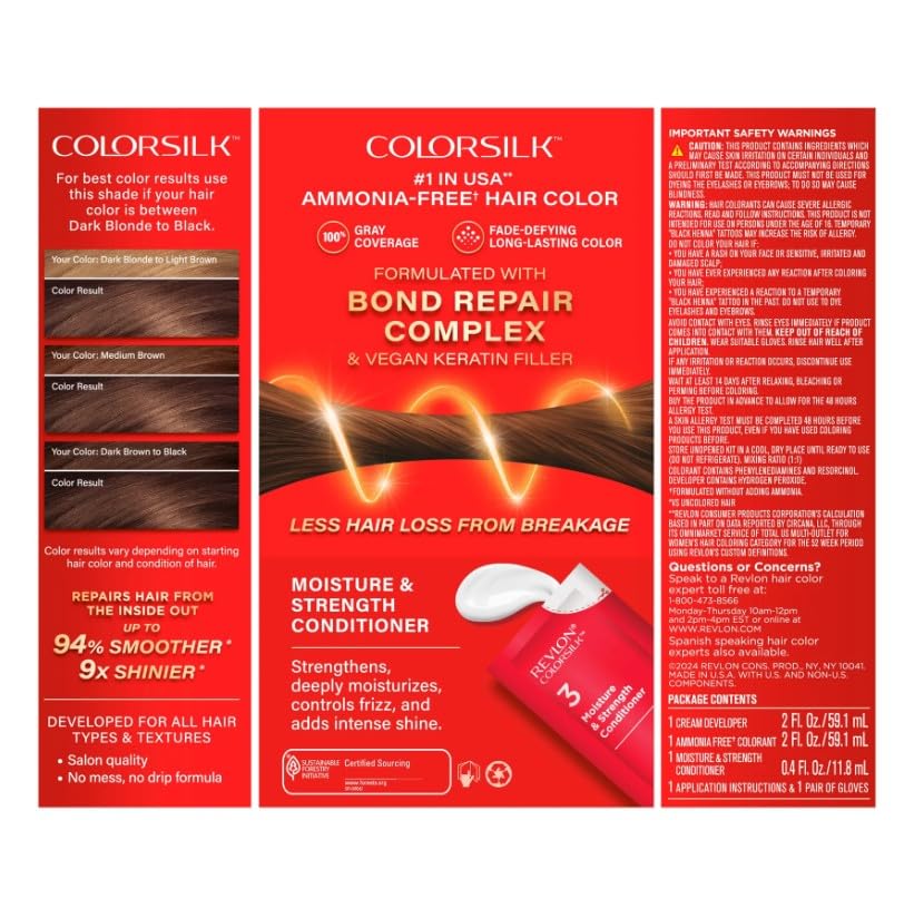 Close-up of REVLON ColorSilk Hair Color gel texture