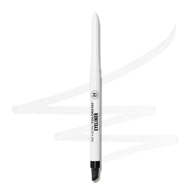 Close-up of REVLON ColorStay Eyeliner pencil with sharpener
