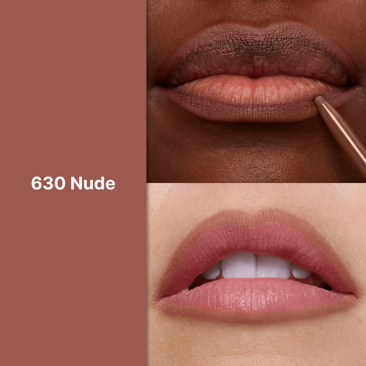 Close-up of REVLON ColorStay Lip Liner 630 Nude tip