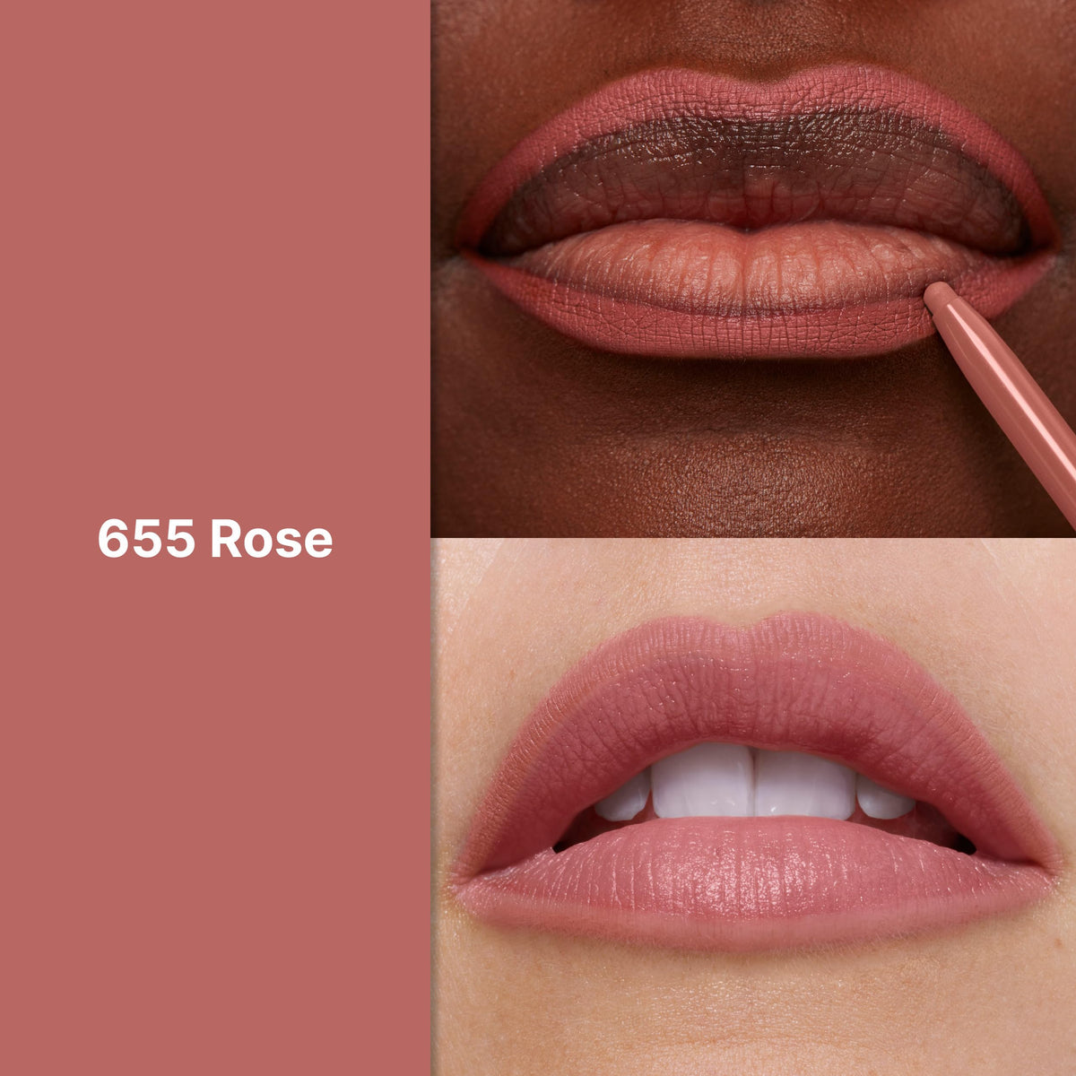 Close-up of REVLON ColorStay Lip Liner 655 Rose tip