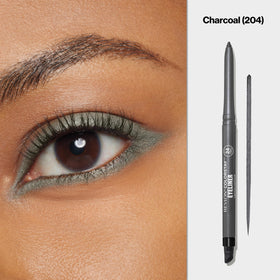 Close-up of REVLON ColorStay Pencil Waterproof Eyeliner 204 Charcoal tip