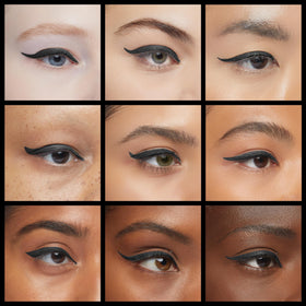 Close-up of REVLON ColorStay Sharp Line Liquid Eyeliner application