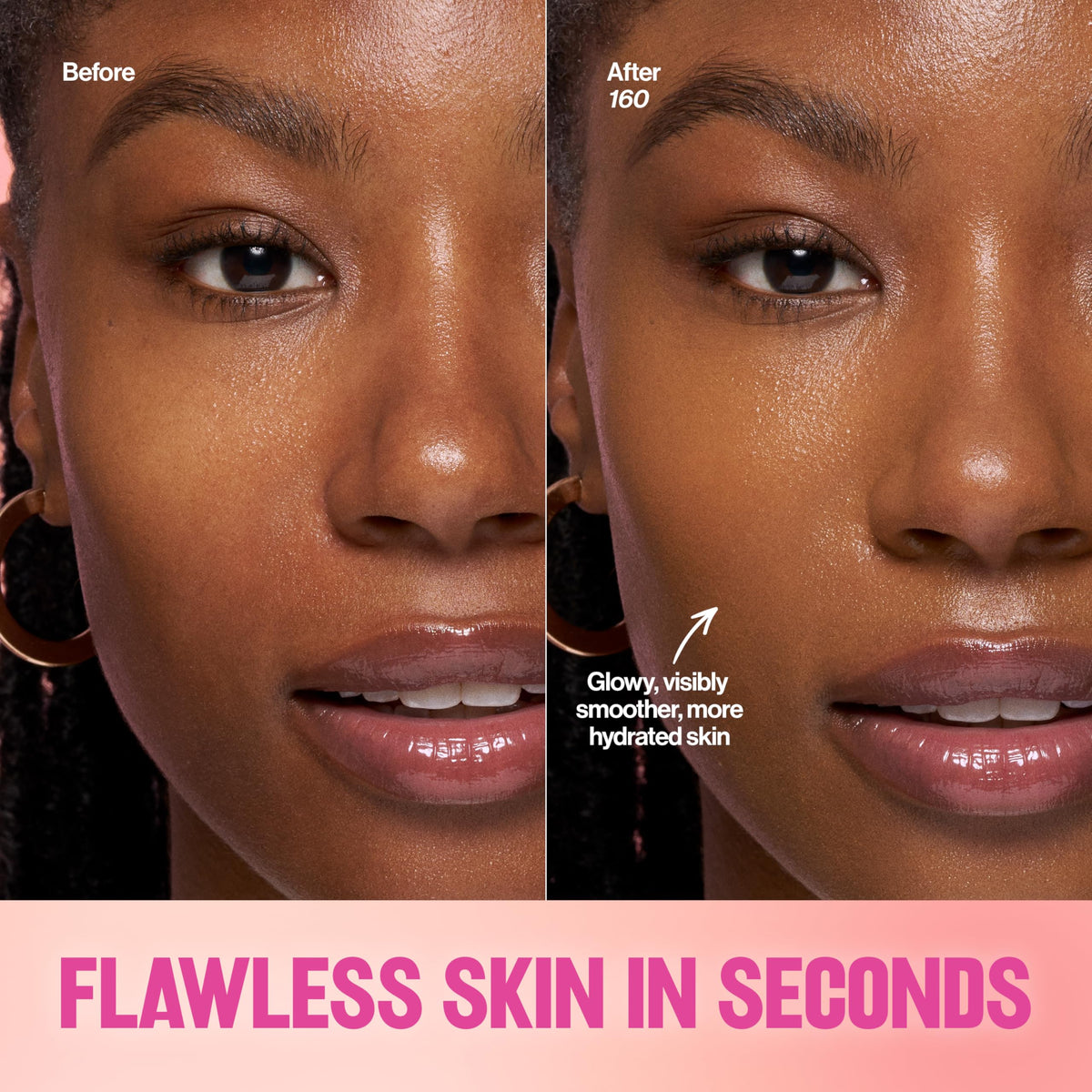 Close-up of REVLON Glimmer Tinted Moisturizer Stick texture
