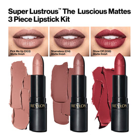 Close-up of REVLON lipstick bullet in sleek matte tube