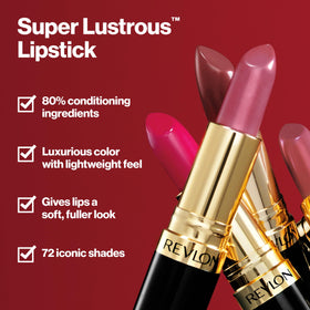 Close-up of REVLON lipstick shade 477 Black Cherry