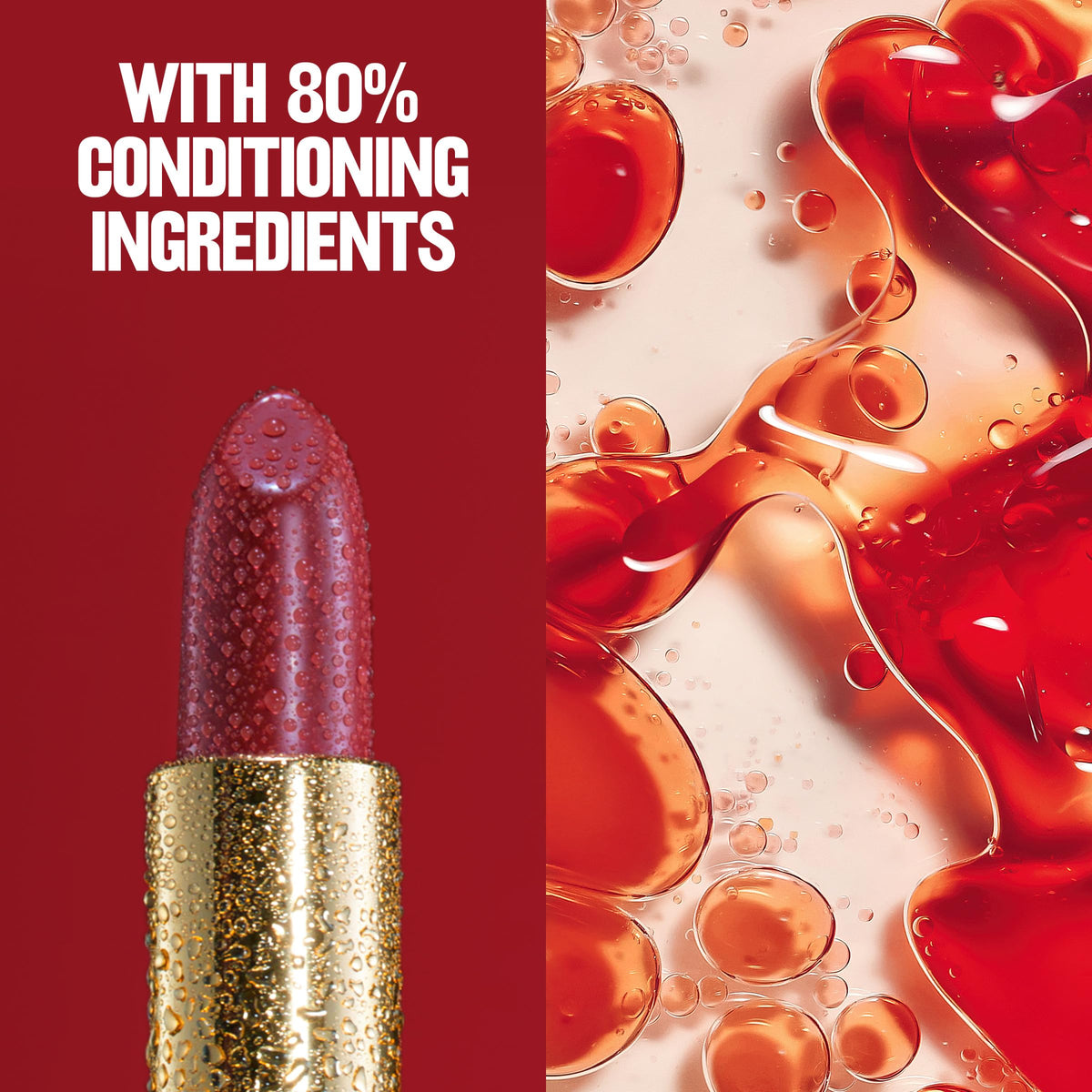 Close-up of REVLON lipstick shade 535 Rum Raisin