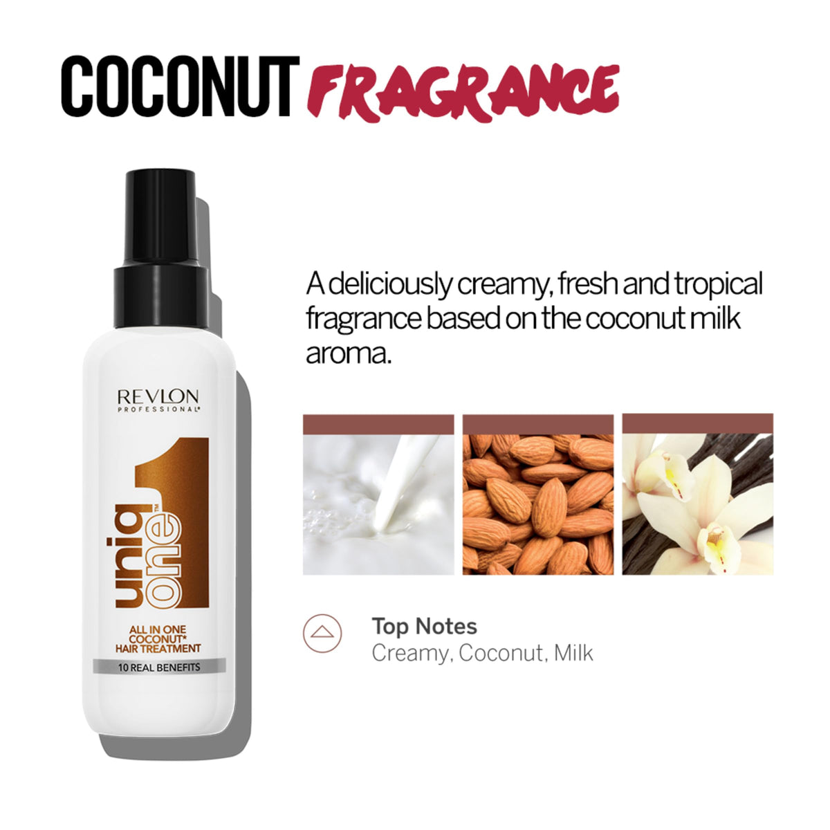 Close-up of REVLON PROFESSIONAL UniqOne Coconut mist spray