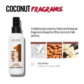 Close-up of REVLON PROFESSIONAL UniqOne Coconut mist spray