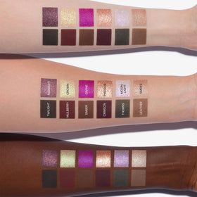 Close-up of rich purples and dark greens in Fall Romance palette