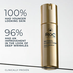Close-up of RoC Retinol Correxion Deep Wrinkle Serum texture