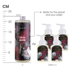 Close-up of ROMIIE ZOI Foaming Hand Soap ingredients