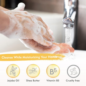Close-up of ROMIIE ZOI Liquid Hand Soap texture