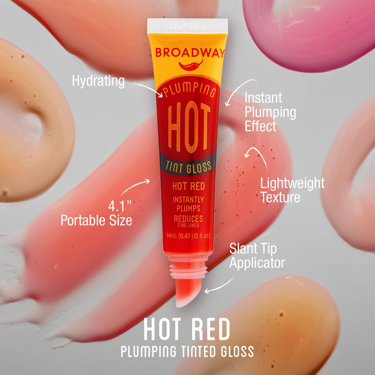 Close-up of Ruby Kisses Vita-Lip Gloss packaging