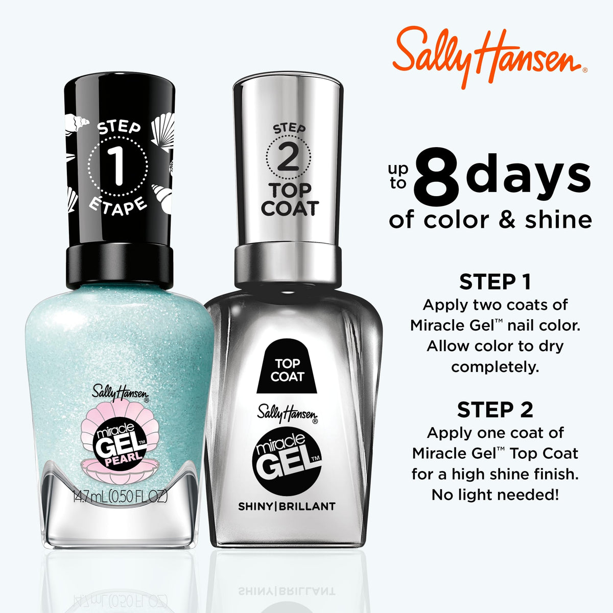 Close-up of Sally Hansen Miracle Gel Nail Polish brush