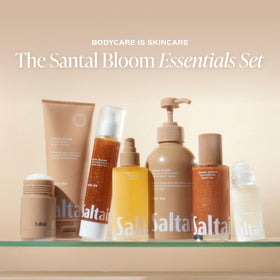 Close-up of Saltair Body Oil Santal Bloom texture